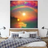 Der Regenbogen Leinwanddruck (Insitu (Schlafzimmer))