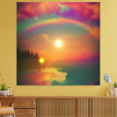 Der Regenbogen Leinwanddruck (Insitu (Wohnzimmer))