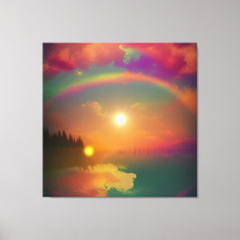 Der Regenbogen Leinwanddruck