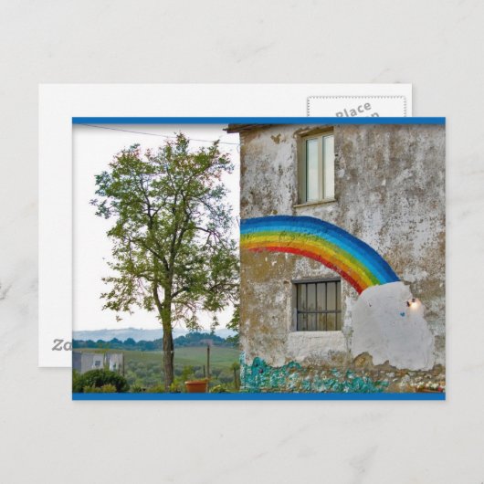 Der Regenbogen Postkarte (Vorne/Hinten)