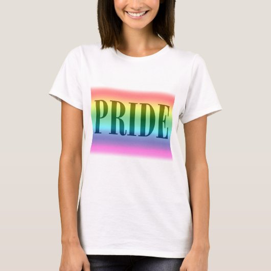Der Regenbogen-Stolz-T - Shirt der Frauen (Vorderseite)