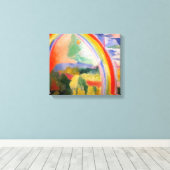 Der Regenbogen von Robert Delaunay Leinwanddruck (Insitu (Holzboden))