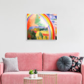 Der Regenbogen von Robert Delaunay Leinwanddruck (Insitu (Wohnzimmer))