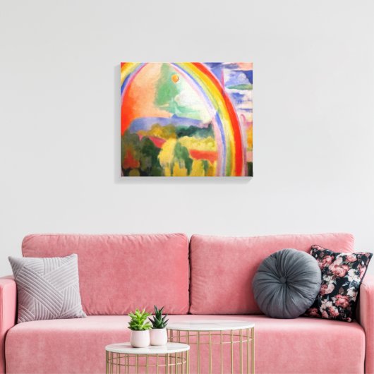 Der Regenbogen von Robert Delaunay Leinwanddruck (Insitu (Wohnzimmer))