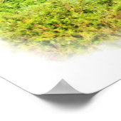 Der Regenbogen wird in der Wolke zu sehen sein Poster (Ecke)