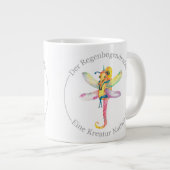Der Regenbogendrache - Eine Kreatur Natlaras Jumbo-Tasse (Vorderseite Rechts)