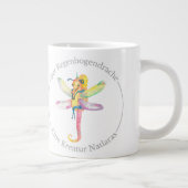 Der Regenbogendrache - Eine Kreatur Natlaras Jumbo-Tasse (Rechts)