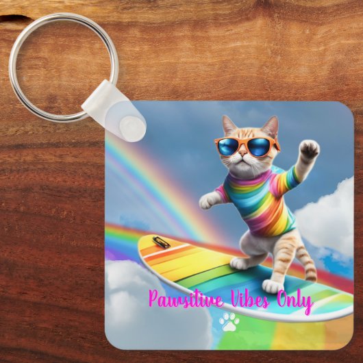 Der Regenbogenfahrer Schlüsselanhänger (Vorderseite)