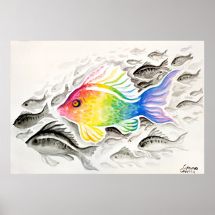 Der Regenbogenfisch Poster