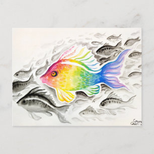 Der Regenbogenfisch  Postkarte