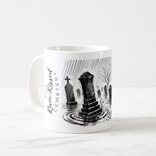 Der regenküsse Friedhof Kaffeetasse (Vorderseite Links)