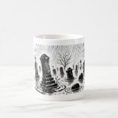 Der regenküsse Friedhof Kaffeetasse (Mittel)