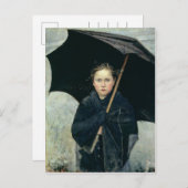 Der Regenschirm von Marie Bashkirtseff CC0220 Post Postkarte (Vorne/Hinten)