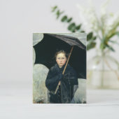 Der Regenschirm von Marie Bashkirtseff CC0220 Post Postkarte (Stehend Vorderseite)