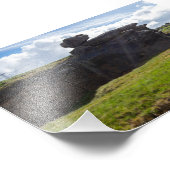 Der Regenstein, die schwarze Kante Fotodruck (Ecke)