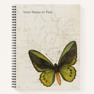 Der Regenwald-Titan – Vintage Cairns Birdwing Notizblock