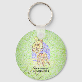 "Der Regenwald" von Kaitlin, Alter 6 Schlüsselanhänger