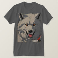 Der Regler | Aggressives Wolf-T - Shirt-Design für