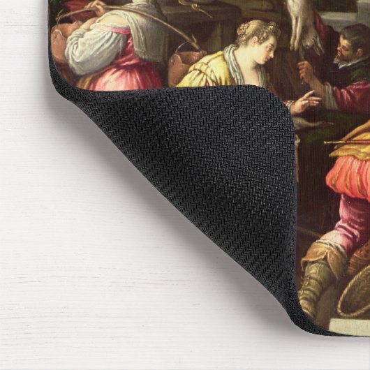 Der reiche Mann und der Lazarus, 1590-95 Mousepad (Ecke)
