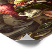 Der reiche Mann und Lazarus, 1590-1595 Poster (Ecke)