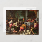 Der reiche Mann und Lazarus, 1590-1595 Postkarte (Vorne/Hinten)