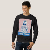 Der reine Glaube Jesus Christliche Kirche Religion Sweatshirt (Vorne ganz)