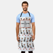 "Der reine Koch" Cat Lover Custom Schürze (Getragen)