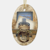 Der Reisende Keramikornament (Links)