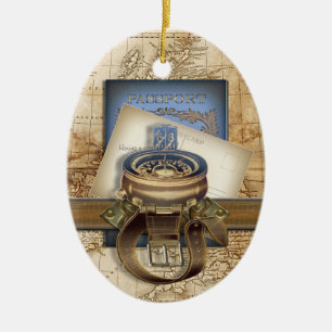Der Reisende Keramikornament