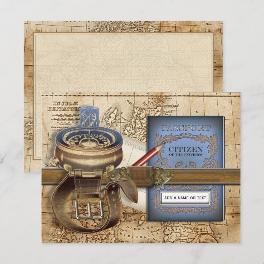 Der Reisende Postkarte (Vorne/Hinten)