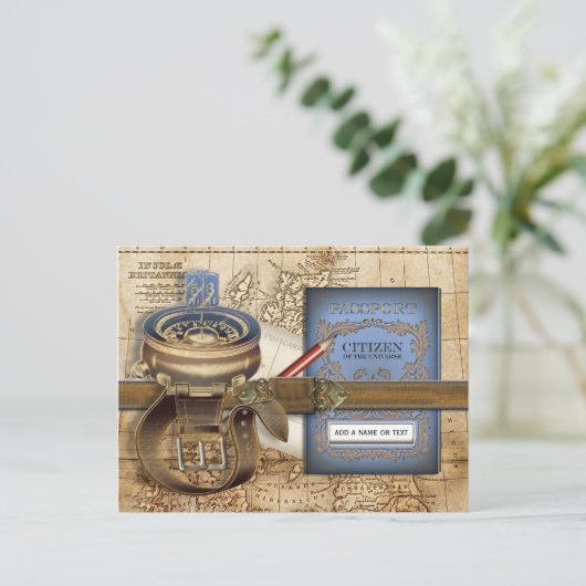 Der Reisende Postkarte (Stehend Vorderseite)