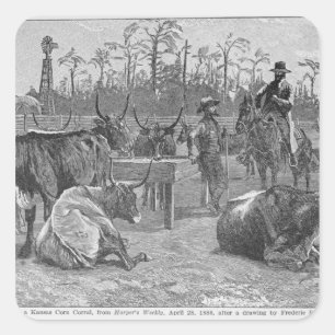 Der reisende Tinker Quadratischer Aufkleber