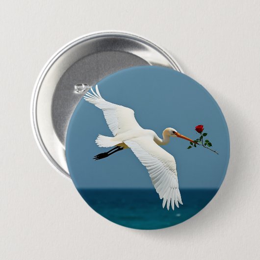 Der reisende Vogel Button (Vorne & Hinten)