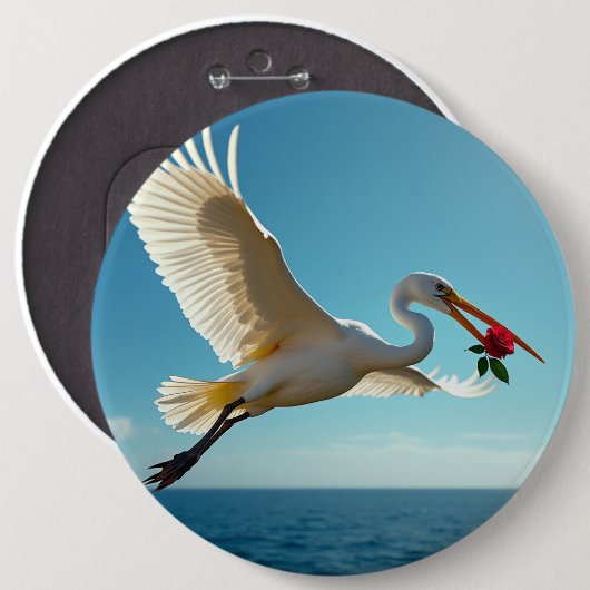 Der reisende Vogel Button (Vorne & Hinten)