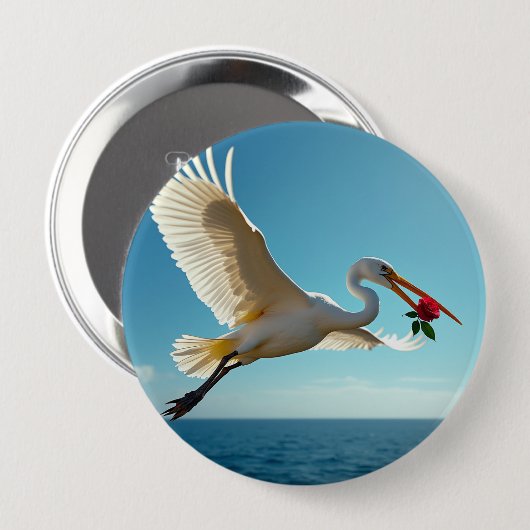 Der reisende Vogel Button (Vorne & Hinten)