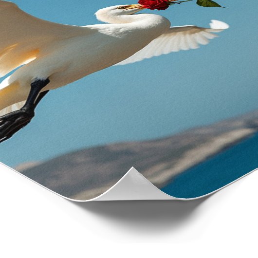 Der reisende Vogel Poster (Ecke)