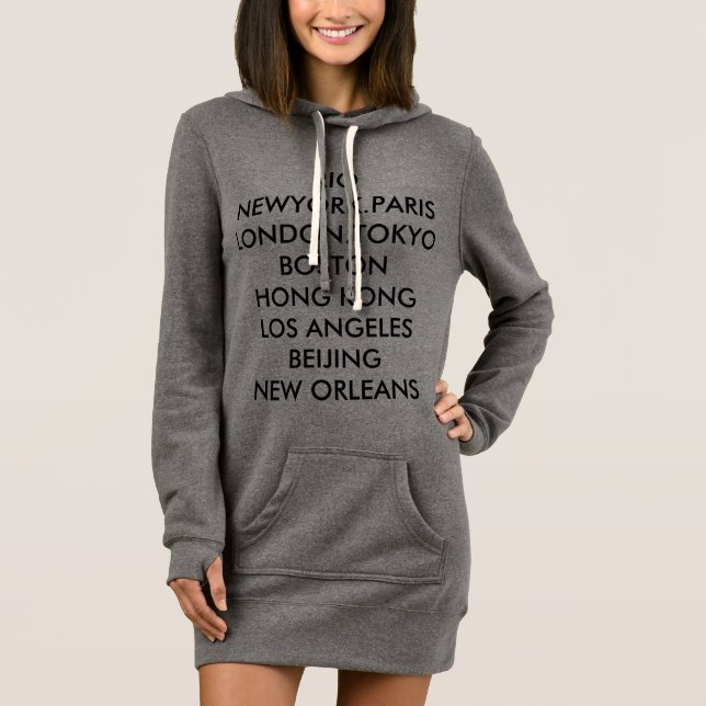 Der ReisenderHoodie durch Basri und Avon Kleid (Vorderseite)