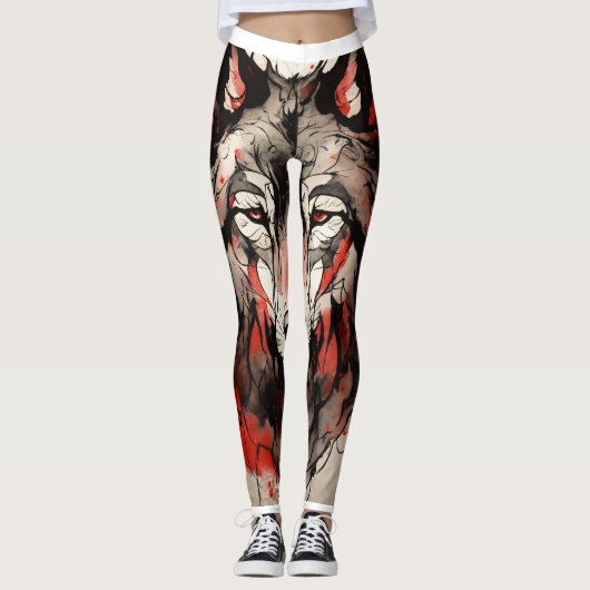 Der Reiz des Bloody Fox-Logos auf Leggings (Vorderseite)