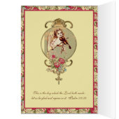 Der religiöse Angel der Girl Playing Violine Roses (Innen (Links))