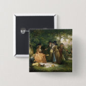 Der Repast des Anglers (Öl auf Leinwand) Button (Vorne & Hinten)