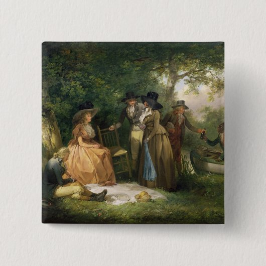 Der Repast des Anglers (Öl auf Leinwand) Button (Vorderseite)