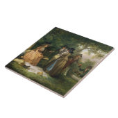 Der Repast des Anglers (Öl auf Leinwand) Fliese (Seite)