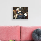 " DER REPOSE DER KATZLADY " LEINWANDDRUCK (Insitu (Wohnzimmer))