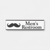 Der Restroom-Tür-Namensschild der Männer Türschild (Vorderseite )