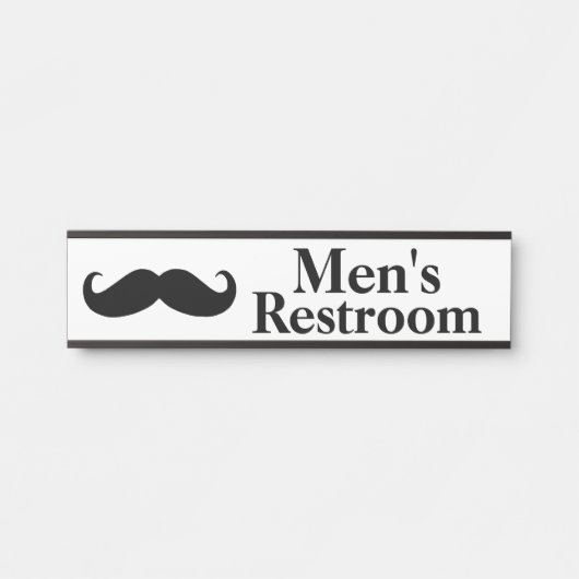 Der Restroom-Tür-Namensschild der Männer Türschild (Vorderseite )
