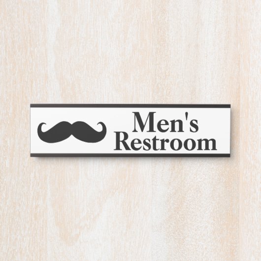 Der Restroom-Tür-Namensschild der Männer Türschild (Vorderseite )