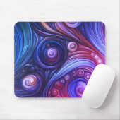 Der Retro-Lila-Paisley-Laptop, Desktop-Computer Mousepad (Mit Mouse)