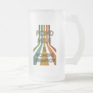 Der Retro Meister der Frauen der Teich-Meilen-5 Mattglas Bierglas