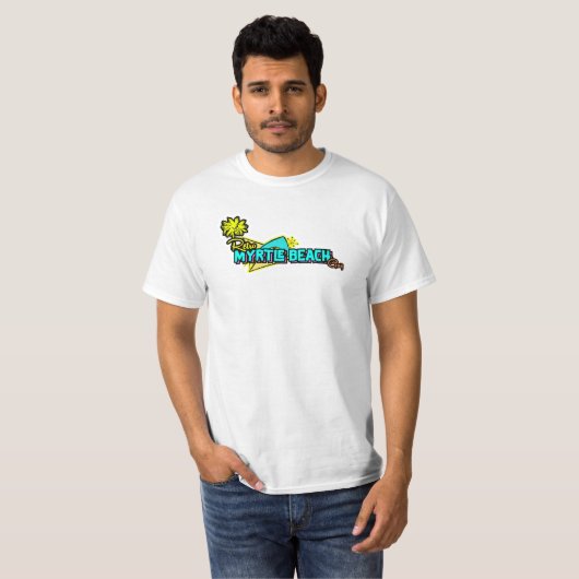 Der Retro Myrtle Beach Typ T-Shirt (Vorne ganz)