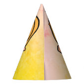 Der Retro Pumpkin-Flammenauge Partyhütchen (Rückseite)